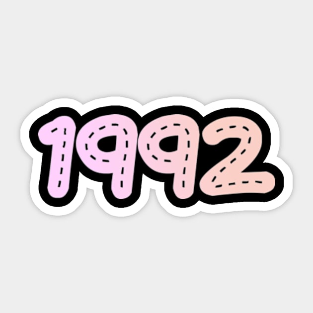 1992 birthday gift for women Sticker by ZoeySherman